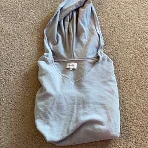 Mate Cropped V-Neck Hoodie